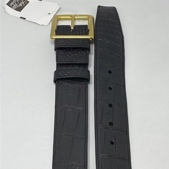 Grace Crocodile Center Bar Casual Adjustable Buckle Belt - Picture 2 of 8